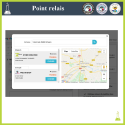 The customer also chooses the relay point of his choice when selecting a carrier via an interactive map. - Addons Prestashop