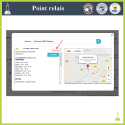 The customer also chooses the relay point of his choice when selecting a carrier via an interactive map. - Addons Prestashop