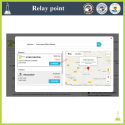 The customer also chooses the relay point of his choice when selecting a carrier via an interactive map. - Addons Prestashop