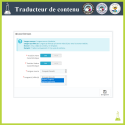 Traducteur de contenu avancé - Module Prestashop