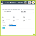 Traducteur de contenu avancé - Module Prestashop