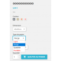 Affichage de déclinaisons/attributs avec stock - Module Prestashop