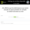 Affichage des déclinaisons avancées - Module Prestashop